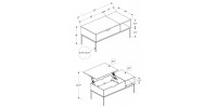 Lift Top Coffee Table I3806